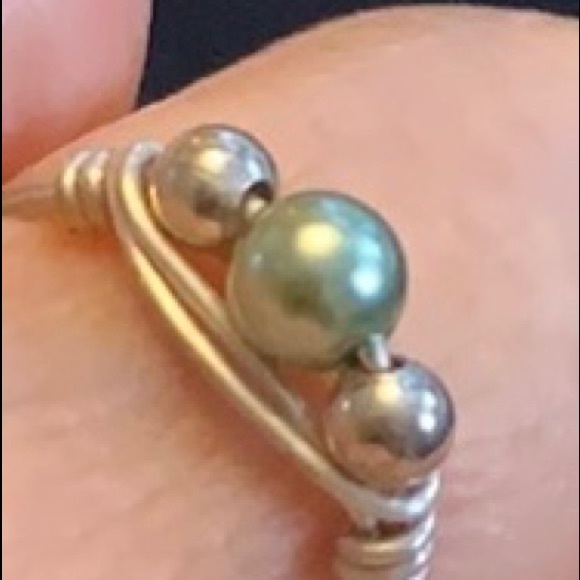 Sterling silver wrap ring size 5 - Picture 2 of 4